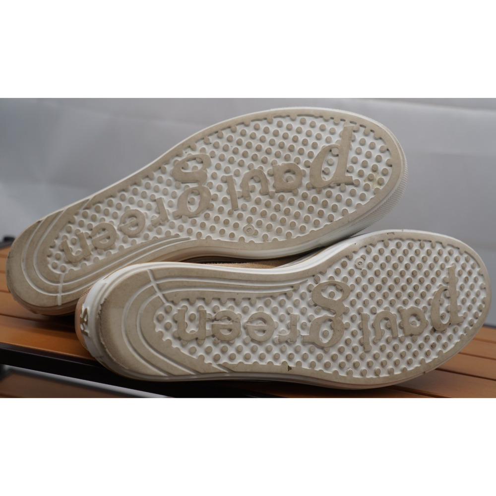 $470 Paul Green Sophie Sneakers Sahara Dakar low top NUBUCK PATENT 8.5 US - Picture 10 of 12